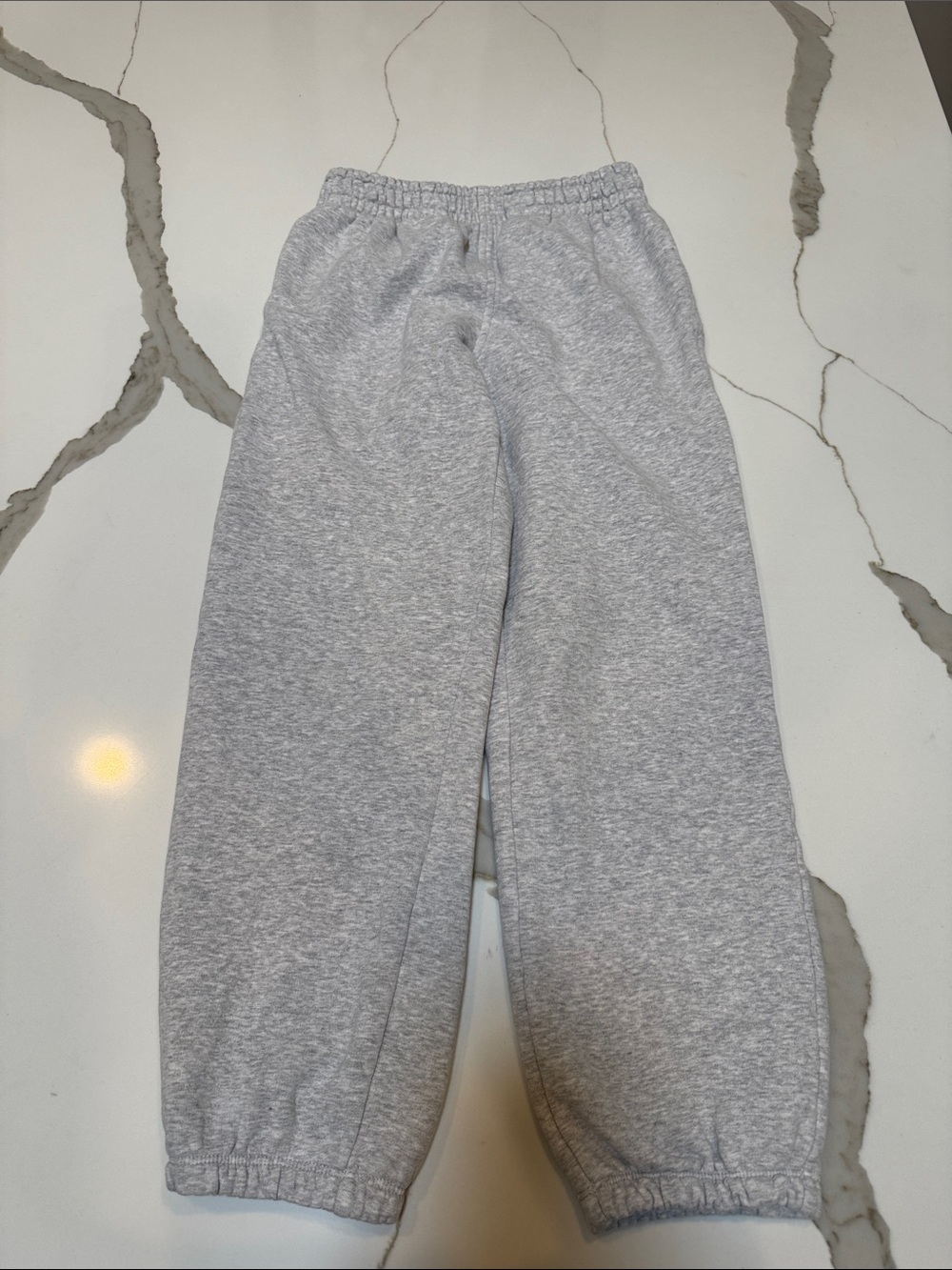 Athleta Kids Light Gray Elastic-Waist Joggers M 8/10 LIKE NEW